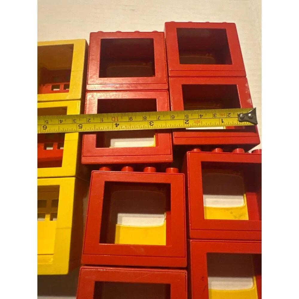 Vintage Lego Duplo 18 Window &‎ Door Pieces Assorted Lot taxi camping